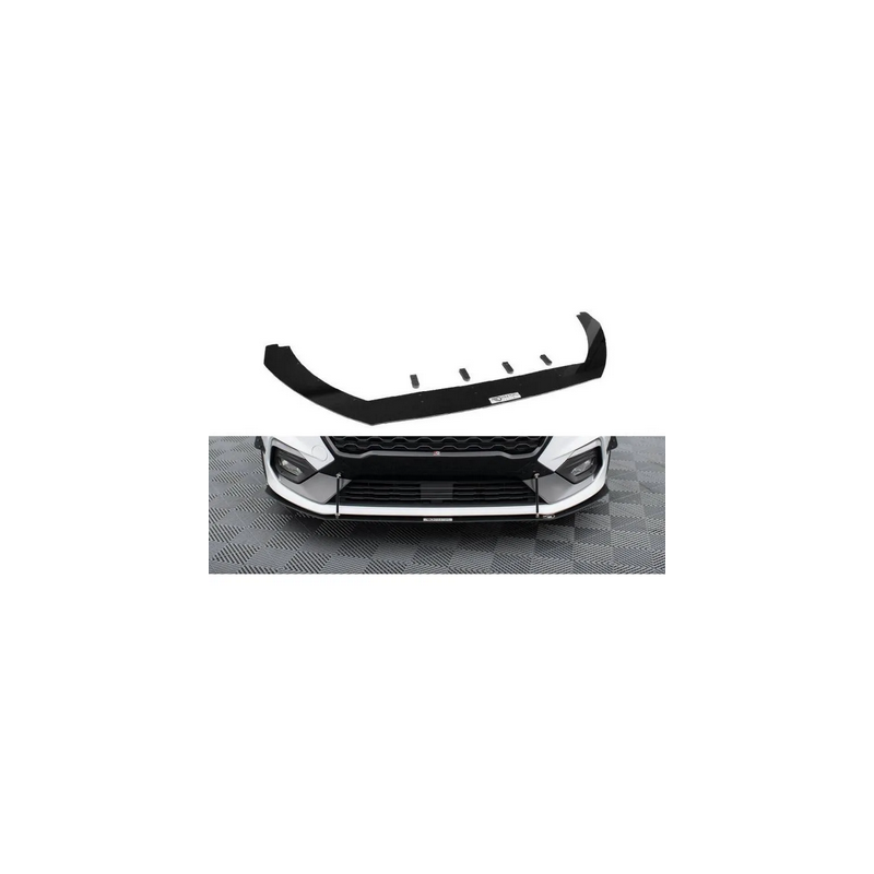 Sport Lame Du Pare-Chocs V.2 Maxton - Ford Fiesta Mk8 ST / ST-Line Noir Brillant