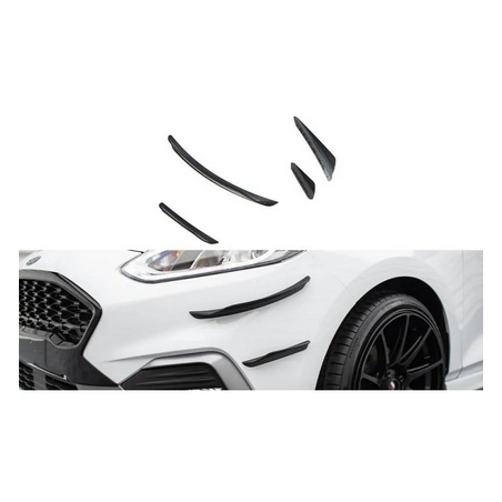 Ailes de pare-chocs avant (Canards) V.3 Maxton -Ford Fiesta Mk8 ST / ST-Line