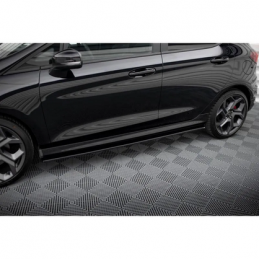 Lame De Bas De Caisse V.1 Maxton - Ford Fiesta Mk8 ST / ST-Line Noir Brillant