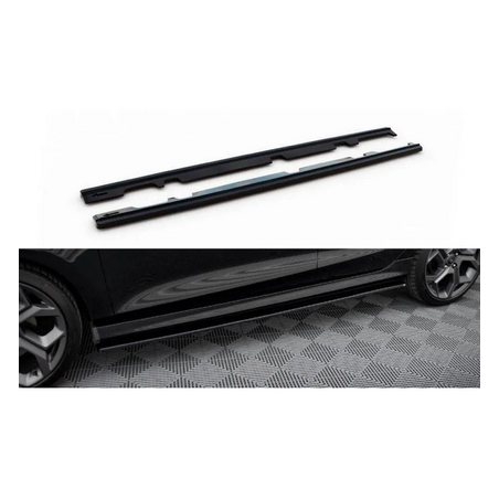 Lame De Bas De Caisse V.1 Maxton - Ford Fiesta Mk8 ST / ST-Line Noir Brillant