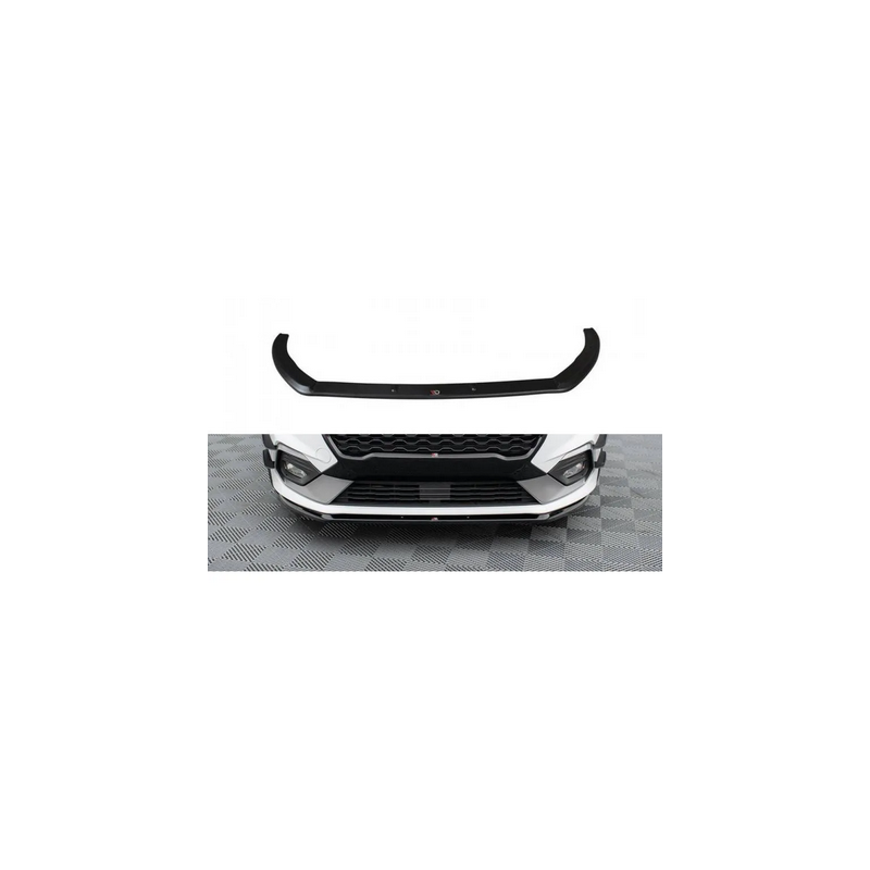 Lame De Pare-Chocs Avant V.3 Maxton - Ford Fiesta Mk8 ST / ST-Line Noir Brillant