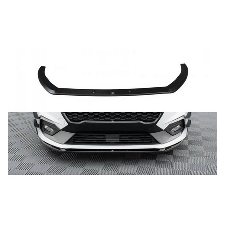 Lame De Pare-Chocs Avant V.3 Maxton - Ford Fiesta Mk8 ST / ST-Line Noir Brillant