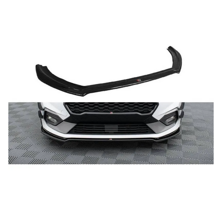 Lame Du Pare-Chocs Avant V.1 Maxton - Ford Fiesta Mk8 ST / ST-Line Noir Brillant