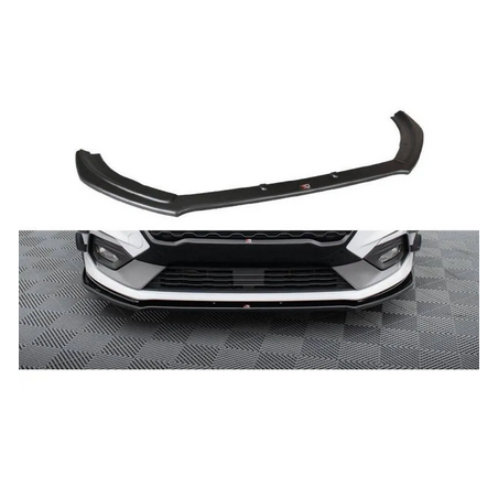 Lame Du Pare-Chocs Avant V.2 Maxton - Ford Fiesta Mk8 ST / ST-Line Noir Brillant