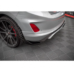 Lames De Pare-Chocs Arrière Latérales V.1 Maxton - Ford Fiesta ST Mk8 Noir Brillant