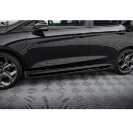 Rajouts Des Bas De Caisse V.4 Maxton - Ford Fiesta Mk8 ST / ST-Line Noir Brillant
