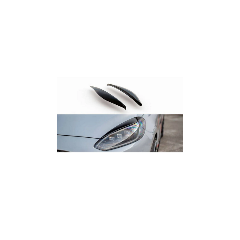 Paupieres De Phares Maxton - Ford Fiesta Mk8 ST / ST-Line / Standard Noir Brillant