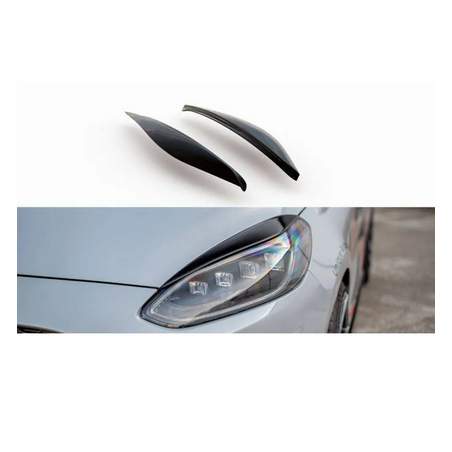 Paupieres De Phares Maxton - Ford Fiesta Mk8 ST / ST-Line / Standard Noir Brillant