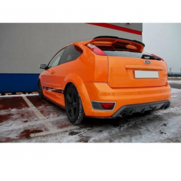 Lame Du Pare-Chocs Arriere V.2 Maxton - Ford Focus ST Mk2 Noir Brillant Lame Du Pare-Chocs Arriere V.2 Maxton - Ford Focus ST Mk2 Noir Brillant
