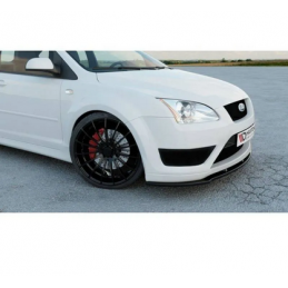 Lame Du Pare-Chocs Avant V.1 Maxton - Ford Focus ST Mk2 Noir Brillant