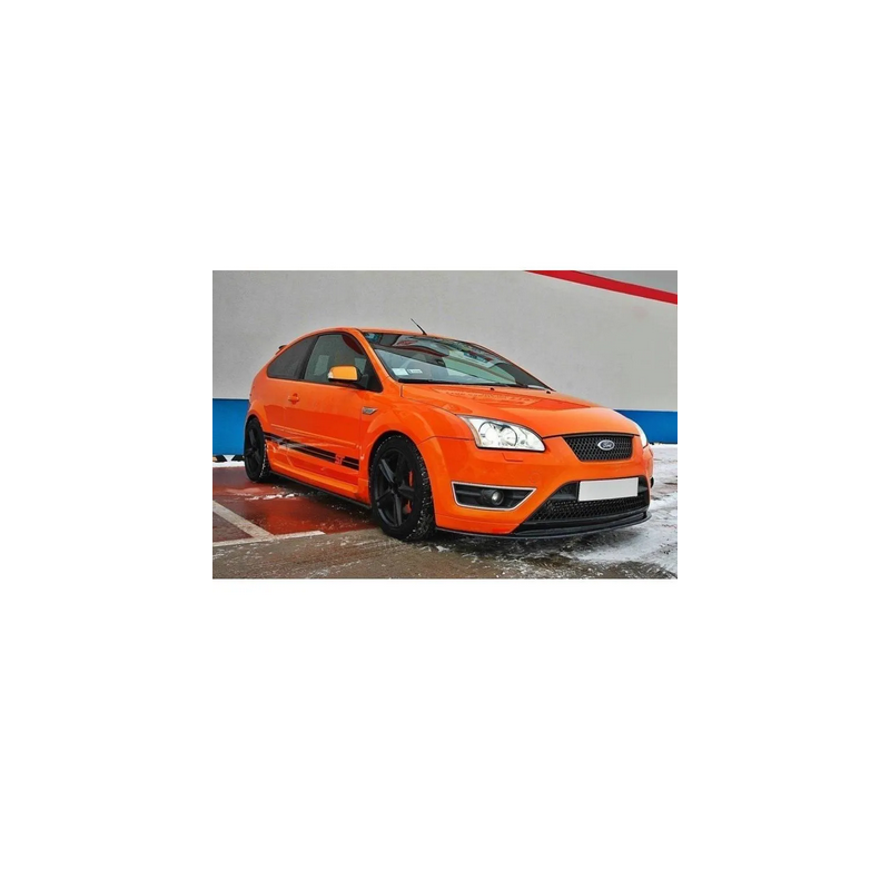 Lame Du Pare-Chocs Avant V.2 Maxton - Ford Focus ST Mk2 Noir Brillant