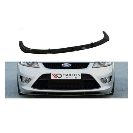 Lame Du Pare-Chocs Avant Maxton - Ford Focus ST Mk2 phase 2 Noir Brillant