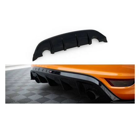 Rajout Du Pare-Chocs Arriere Maxton - Ford Focus ST Mk2 phase 2 Noir Brillant