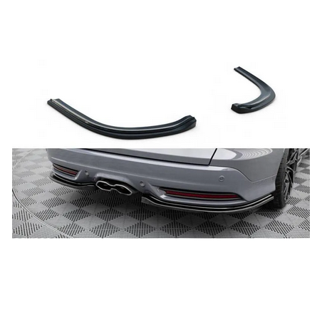 Lame Du Pare-Chocs Arriere Maxton - Ford Focus ST Mk3 Estate Noir Brillant