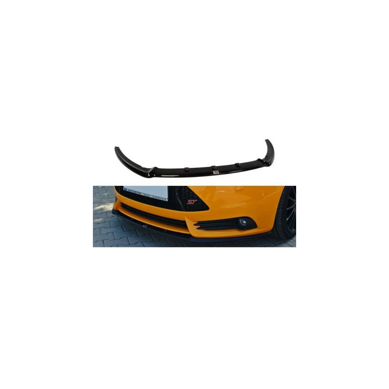 Lame Pare-Chocs Avant Maxton - Ford Focus ST Mk3 (Cupra) Noir Brillant