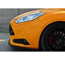 Lame Pare-Chocs Avant V.2 Maxton - Ford Focus ST Mk3 Noir Brillant