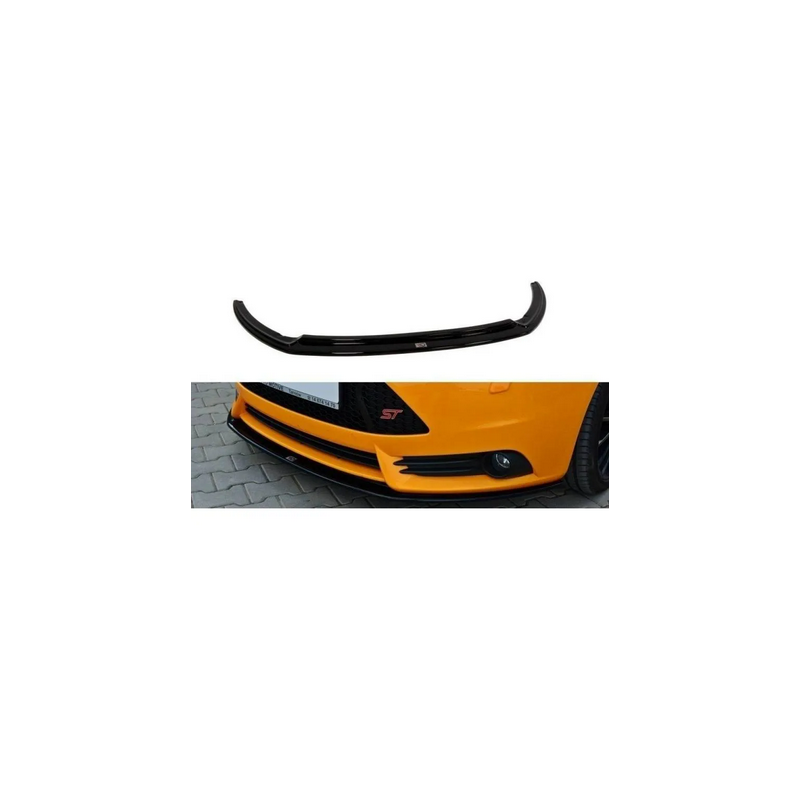 Lame Pare-Chocs Avant V.2 Maxton - Ford Focus ST Mk3 Noir Brillant