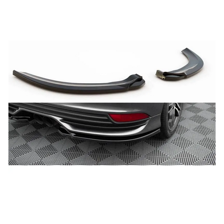 Lames Pare-Chocs Arrière Latérales V.2 Maxton - Ford Focus ST Mk3 phase 2 Noir Brillant