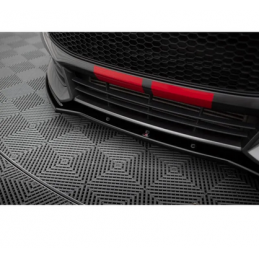 Lame Pare-Chocs Avant V.1 Maxton - Ford Focus ST Mk3 phase 2 Noir Brillant