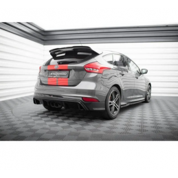 Rajout Pare-Chocs Arriere Maxton - Ford Focus ST Mk3 phase 2 (RS-Look) Noir Brillant