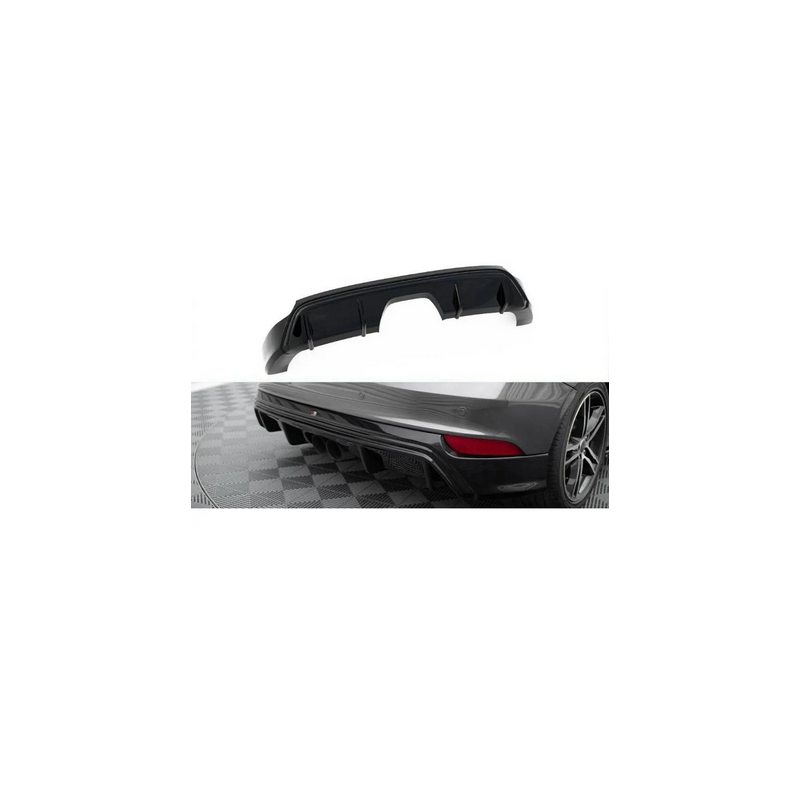 Rajout Pare-Chocs Arriere Maxton - Ford Focus ST Mk3 phase 2 (RS-Look) Noir Brillant