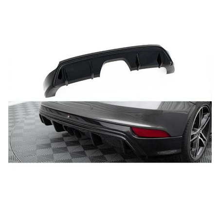 Rajout Pare-Chocs Arriere Maxton - Ford Focus ST Mk3 phase 2 (RS-Look) Noir Brillant