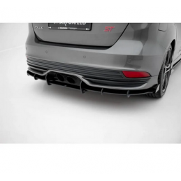 Street Pro Central Diffuseur Arriere + Flaps Maxton - Ford Focus ST Mk3 phase 2 Noir + Rabats Brillant Street Pro Central Diffuseur Arriere + Flaps Maxton - Ford Focus ST Mk3 phase 2 Noir + Rabats Brillant