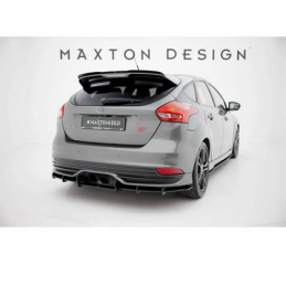 Street Pro Central Diffuseur Arriere Maxton - Ford Focus ST Mk3 phase 2 Noir