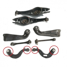 Bagues de bras supérieur arrière pour Audi A3/S3 MK3 tous modèles (2013-2020)