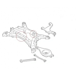 Silentblocs de différentiel arrière Nissan 350Z (2002-2009)