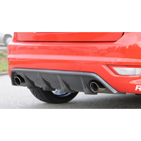 Diffuseur de pare-chocs arrière "noir" "Rieger Tuning" FORD FOCUS 2 phase 2