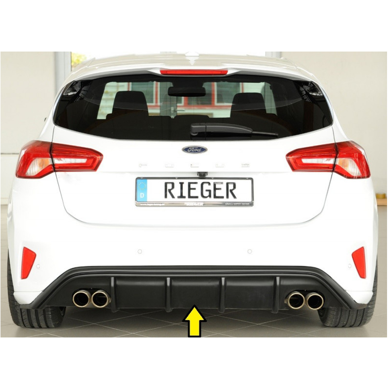 Diffuseur de pare-chocs arrière "Noir" "Rieger Tuning" FORD FOCUS MK4 ST (DEH)