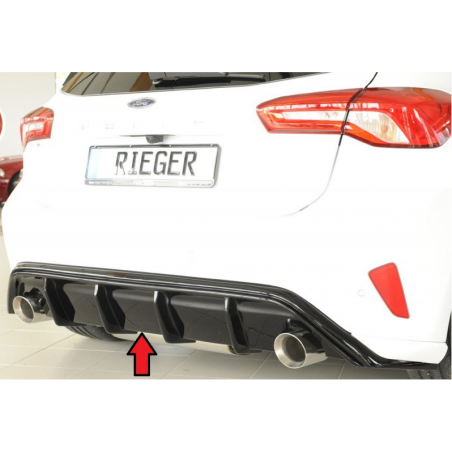 Diffuseur de pare-chocs arrière "Noir brillant" "Rieger Tuning" FORD FOCUS MK4 ST (DEH)