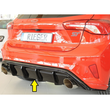 Diffuseur de pare-chocs arrière "Noir brillant" "Rieger Tuning" FORD FOCUS MK4 ST (DEH)