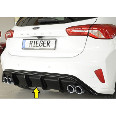 Diffuseur de pare-chocs arrière "Noir brillant" "Rieger Tuning" FORD FOCUS MK4 ST (DEH)