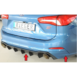 Diffuseur de pare-chocs arrière "Noir" "Rieger Tuning" FORD FOCUS SW ST MK4 (DEH) Diffuseur de pare-chocs arrière "Noir" "Rieger Tuning" FORD FOCUS SW ST MK4 (DEH)