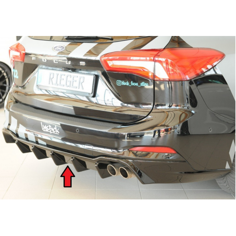 Diffuseur de pare-chocs arrière "Noir brillant" "Rieger Tuning" FORD FOCUS SW ST MK4 (DEH) Diffuseur de pare-chocs arrière "Noir brillant" "Rieger Tuning" FORD FOCUS SW ST MK4 (DEH)