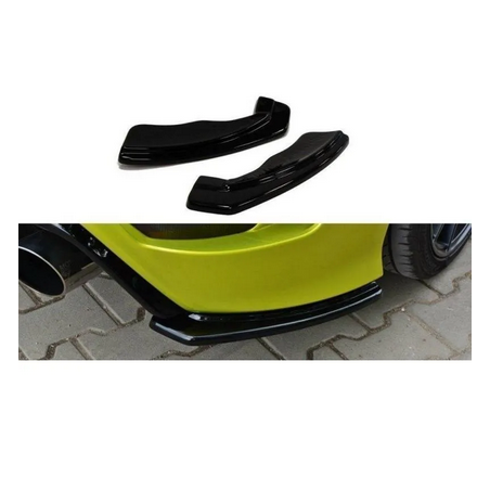 Lame Du Pare-Chocs Arriere Maxton - Ford Focus RS Mk2 Noir Brillant