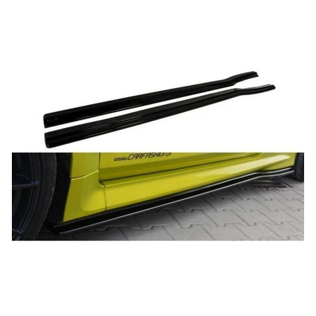 Rajouts Des Bas De Caisse Maxton - Ford Focus RS Mk2 Noir Brillant