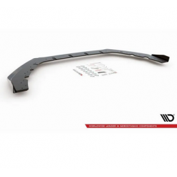 Sport Durabilité Lame Du Pare-Chocs Avant + Flaps Maxton - Ford Focus RS Mk3 Noir + Rabats Brillant