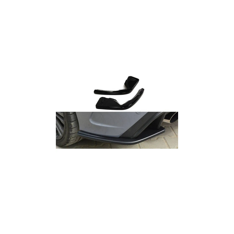 Lame Du Pare-Chocs Arriere Maxton - Ford Focus RS Mk3 Noir Brillant