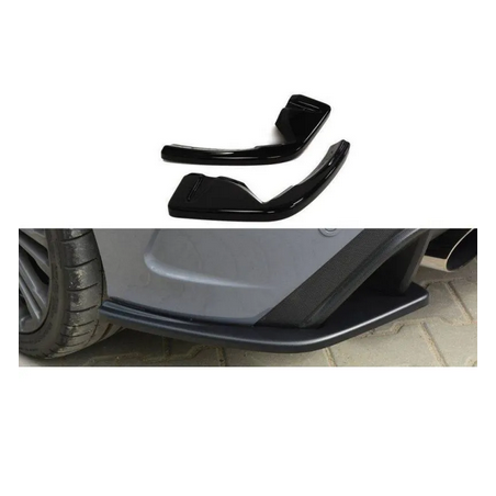 Lame Du Pare-Chocs Arriere Maxton - Ford Focus RS Mk3 Noir Brillant