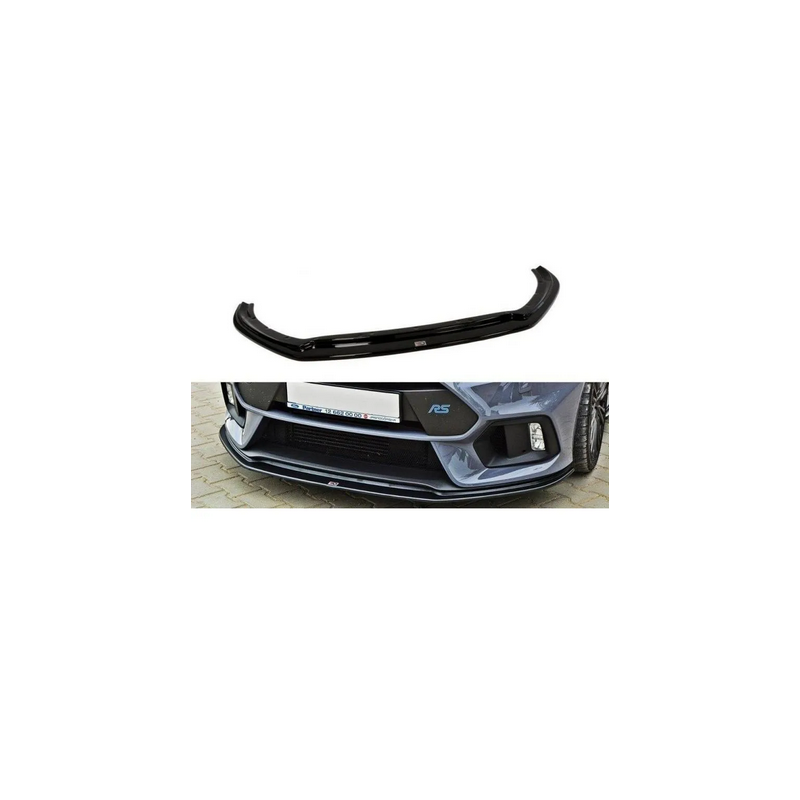 Lame Du Pare-Chocs Avant V.3 Maxton - Ford Focus RS Mk3 Noir Brillant