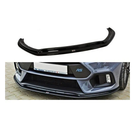 Lame Du Pare-Chocs Avant V.3 Maxton - Ford Focus RS Mk3 Noir Brillant