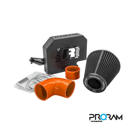 Kit d'admission haute performance Focus ST MK2 avec support ECU - Tuyaux orange