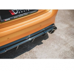 Rajout Du Pare-Chocs Arriere V.3 Maxton - Ford Focus ST Mk4 Noir Brillant
