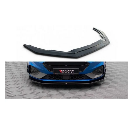 Lame Du Pare-Chocs Avant V.6 Maxton - Ford Focus ST / ST-Line Mk4 Noir Brillant