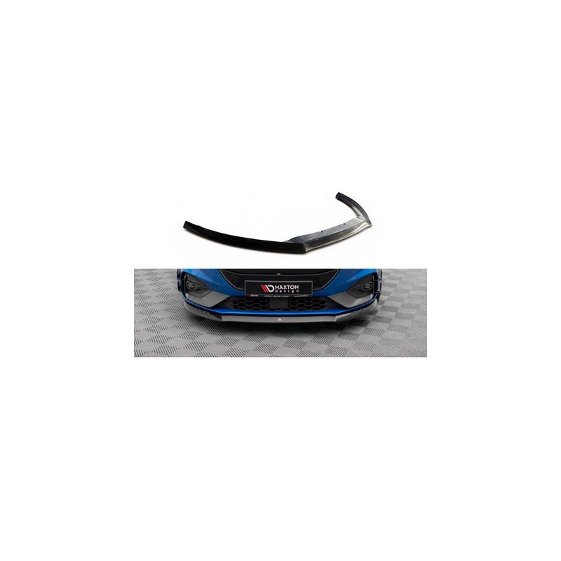 Lame Du Pare-Chocs Avant V.8 Maxton - Ford Focus ST / ST-Line Mk4 Noir Brillant