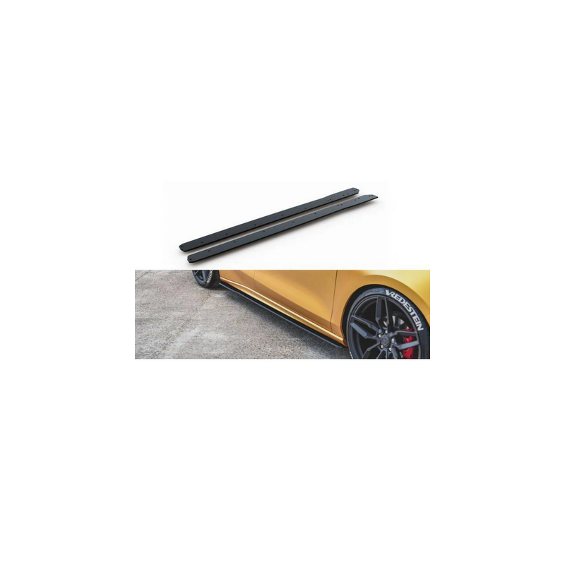 Street Pro Rajouts Des Bas De Caisse Maxton - Ford Focus ST / ST-Line Mk4 Noir
