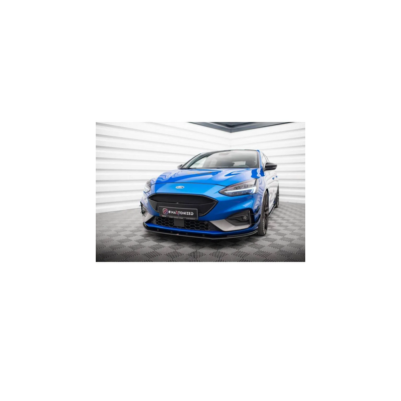 Sport Durabilité Lame Du Pare-Chocs Avant Maxton - Ford Focus ST / ST-Line Mk4 Noir